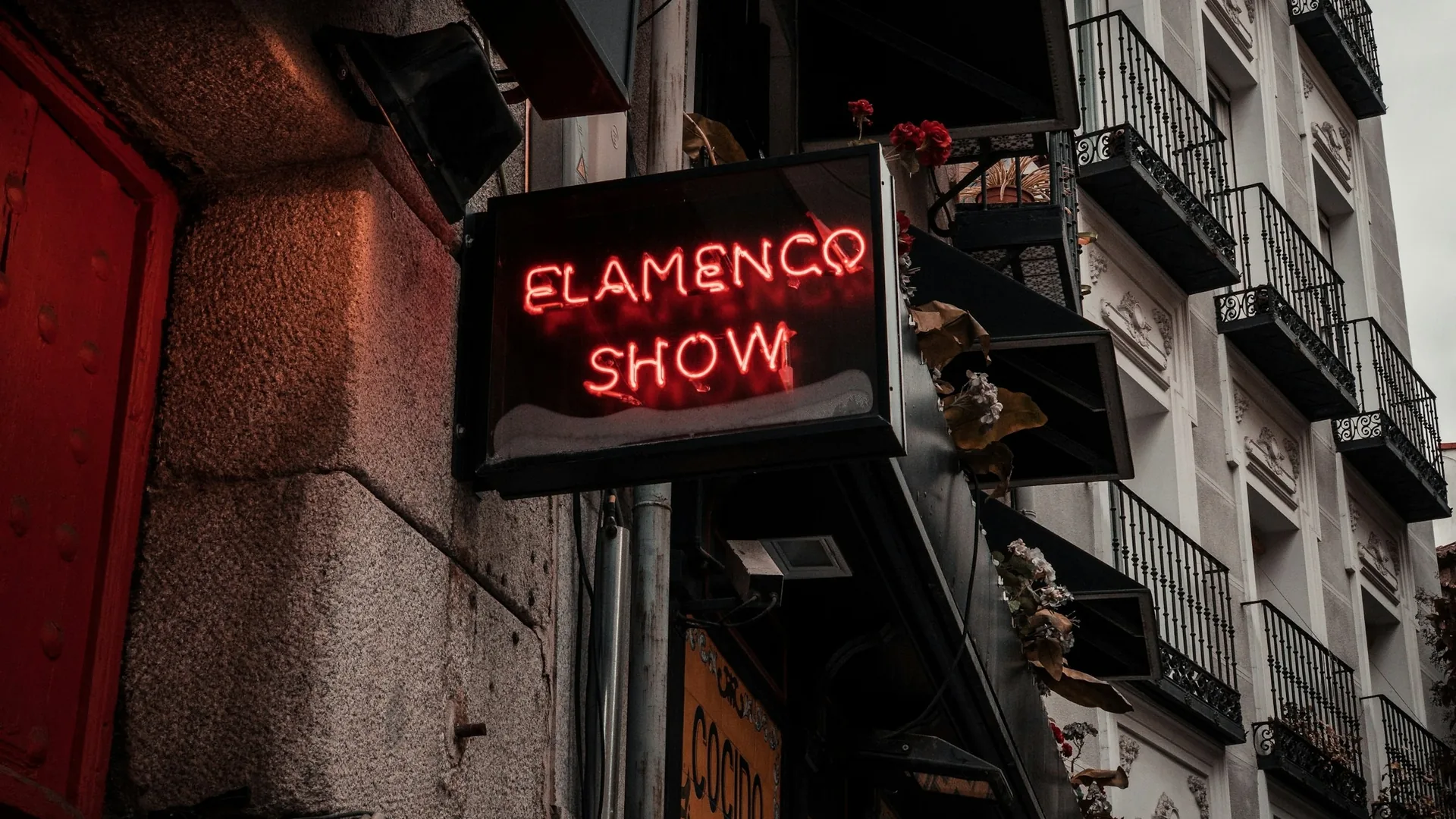 Flamenco performers on a tablao stage in Madrid